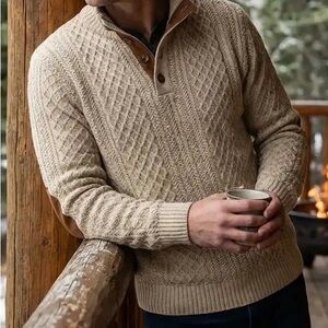 Classic High Collar Pullover - Cross & Crown